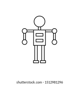 Robotic technology man icon. Element of robotic icon