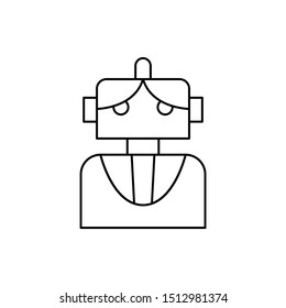 Robotic technology man icon. Element of robotic icon