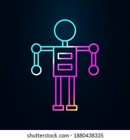 Robotic technology man nolan icon. Simple thin line, outline vector of robotisc icons for ui and ux, website or mobile application