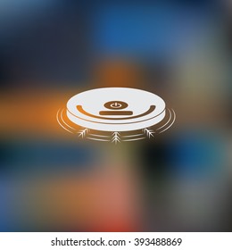 Robotic vacuum cleaner icon