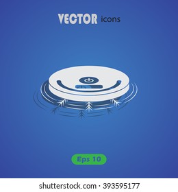 Robotic vacuum cleaner icon