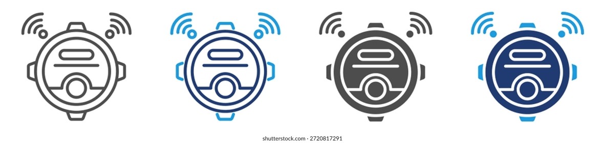 robotic vacuum icon sheet multiple style