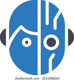 robotic  Vector illustration on a transparent background. Premium quality symmbols. Glyphs vector icons for concept and graphic design. 

