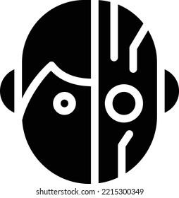 robotic  Vector illustration on a transparent background. Premium quality symmbols. Glyphs vector icons for concept and graphic design. 

