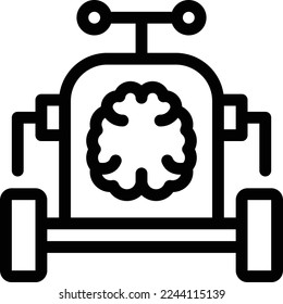 robotic Vector illustration on a transparent background. Premium quality symmbols. Thin line vector icons for concept and graphic design. 
