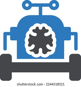 robotic Vector illustration on a transparent background. Premium quality symmbols. Glyphs vector icons for concept and graphic design. 
