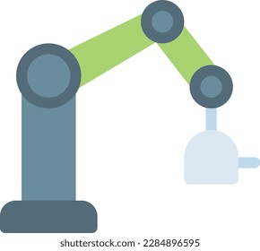 robotic Vector illustration on a transparent background. Premium quality symmbols. Line Color vector icons for concept and graphic design.