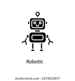 robotic Vector    Solid Icons. Simple stock illustration stock