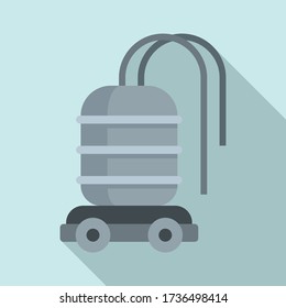 Icono de la granja de agua robótica. Ilustración plana del icono del vector de la granja de agua robótica para el diseño web