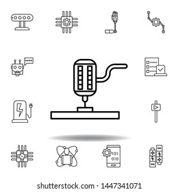 Robotics 3d print outline icon. set of robotics illustration icons. signs, symbols can be used for web, logo, mobile app, UI, UX