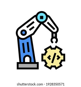 robotics arm technology color icon vector. robotics arm technology sign. isolated symbol illustration