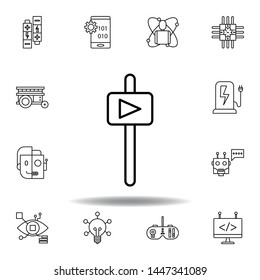 Robotics automatic outline icon. set of robotics illustration icons. signs, symbols can be used for web, logo, mobile app, UI, UX