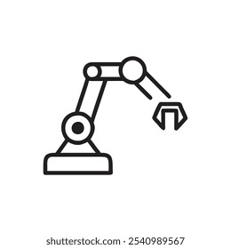 Robotics Automation Icon on white background