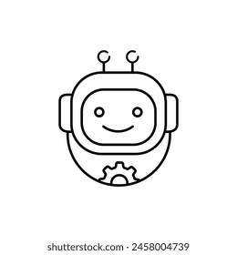 Robotik Automatisierung Prozess Vektorillustration Icon Design