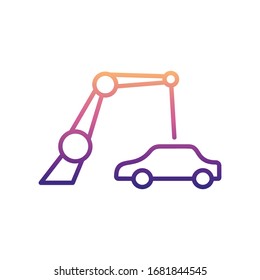 robotics car production nolan icon. Simple thin line, outline vector of New Technologies icons for ui and ux, website or mobile application