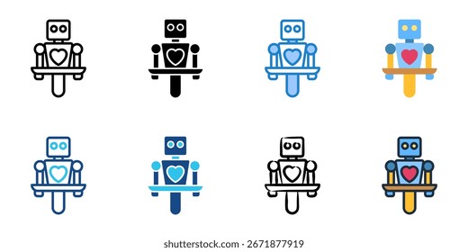 Robotics Companion icon set multiple style collection 
