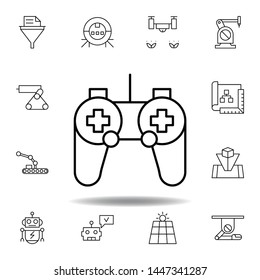 Robotics control outline icon. set of robotics illustration icons. signs, symbols can be used for web, logo, mobile app, UI, UX