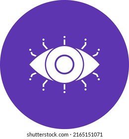 Robotics Eye icon vector image. Can also be used for Artificial Intelligence. Suitable for mobile apps, web apps and print media.