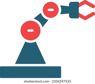 Robotics Glyph Two Color Icon For Personal And Commercial Use.
