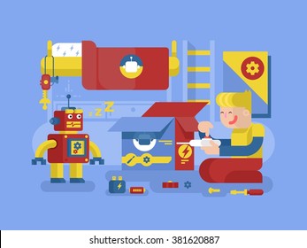 Robotics guy control robot