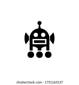 Robotics icon. Chat bot, customer service symbol for web and mobile UI design.