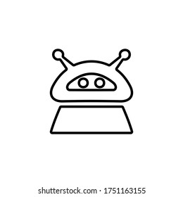 Robotics icon. Chat bot, customer service symbol for web and mobile UI design.
