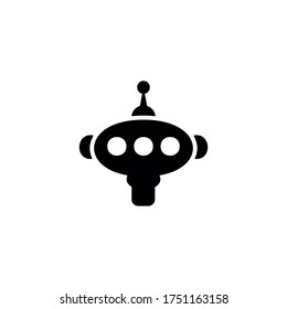 Robotics icon. Chat bot, customer service symbol for web and mobile UI design.