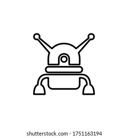 Robotics icon. Chat bot, customer service symbol for web and mobile UI design.