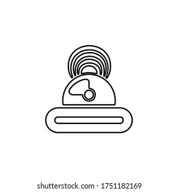 Robotics icon. Chat bot, customer service symbol for web and mobile UI design.