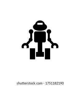 Robotersymbol. Chat-Bot, Kundenservice-Symbol für Web- und Mobile-UI-Design.
