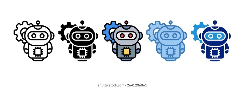 Robotics Icon Element For Design