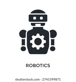 Robotics Icon Glyph Style. Vector Illustration For Graphic Design