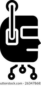 Robotics Icon Glyph Vector Illustration