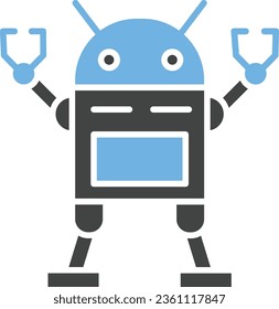 Robotics Icon image. Suitable for mobile application.