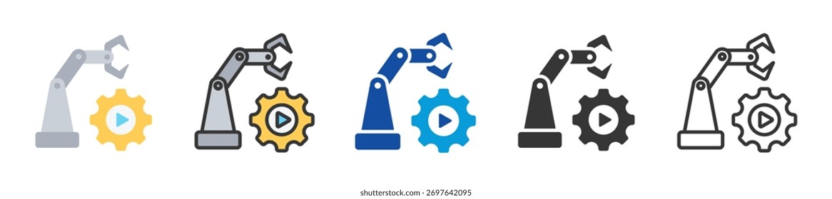robotersymbol set multi-style verschiedene sammlung