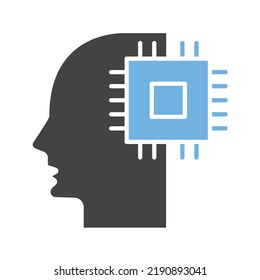 Robotics icon vector image. Can also be used for Artificial Intelligence. Suitable for mobile apps, web apps and print media.