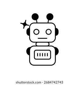 Icono de robótica Vector ilustración de stock