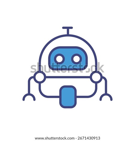 Robotics icon vector stock illustration