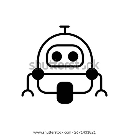 Robotics icon vector stock illustration