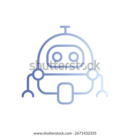 Robotics icon vector stock illustration