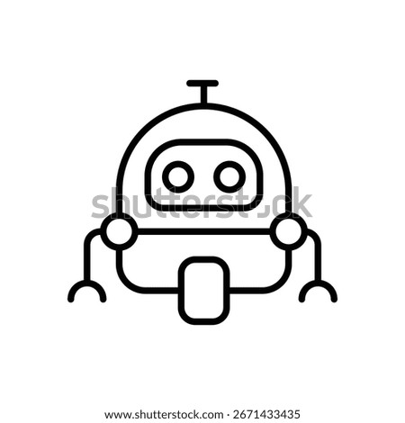 Robotics icon vector stock illustration