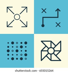 Robotics Icons Set. Collection Of Branching Program, Laptop Ventilator, Variable Architecture And Other Elements. Also Includes Symbols Such As Structure, Variable, Branching.