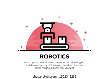 ROBOTICS AND ILLUSTRATION ICON CONCEPT
