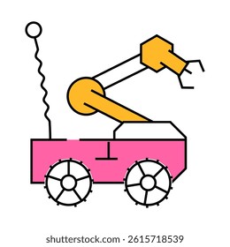 robotics kids club line icon vector. robotics kids club sign. isolated symbol illustration