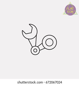 robotics line icon