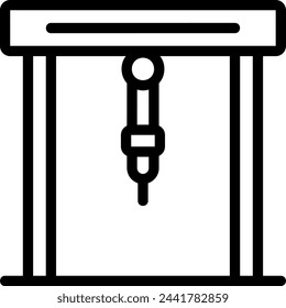 robotics line icon illustration vector