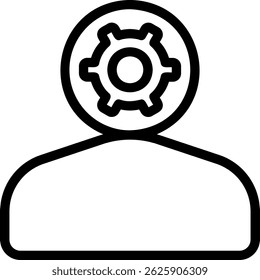 Roboterzeile Symbol, Vektorgrafik
