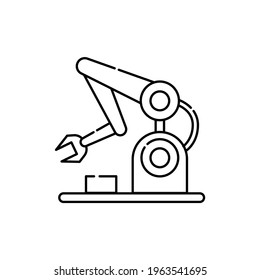 Robotics сolor line icon. Pictogram for web page, mobile app, promo. UI UX GUI design element. Editable stroke.