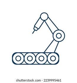 Robotics line universal icon ui ux element sign.