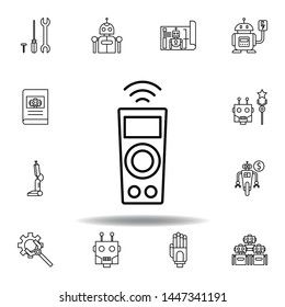 Robotics remote control outline icon. set of robotics illustration icons. signs, symbols can be used for web, logo, mobile app, UI, UX